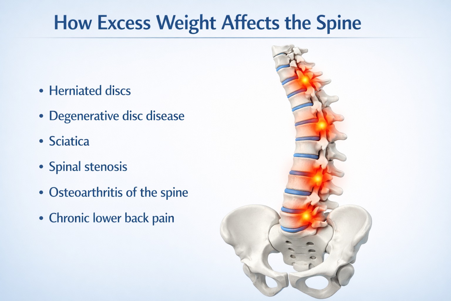 How Excess Weight Affects the Spine