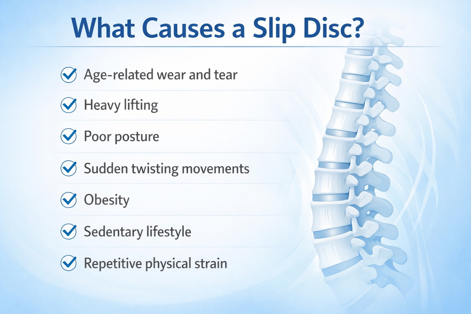 What Causes a Slip Disc