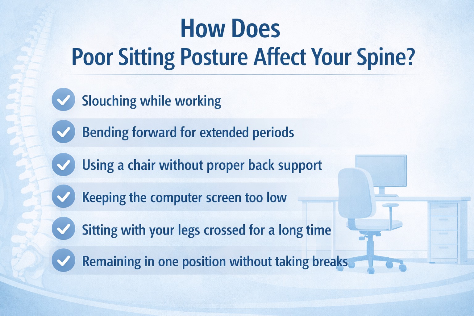How Does Poor Sitting Posture Affect Your Spine in thane